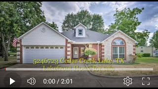 5246723 Cedar Creek Lake, TX Lakefront Home for sale