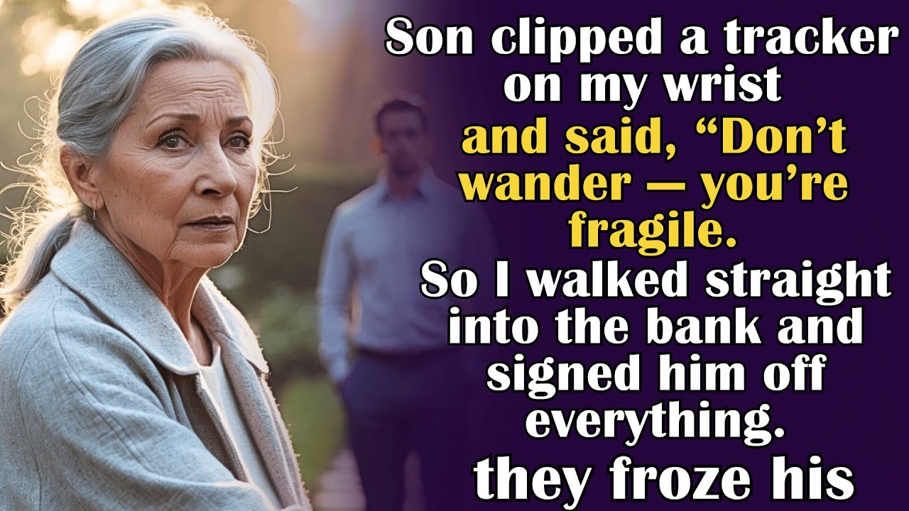 My Son Gave Me a Tracker Bracelet “For Safety” — Then Called Me a Liability  So I Walked Into the Ba