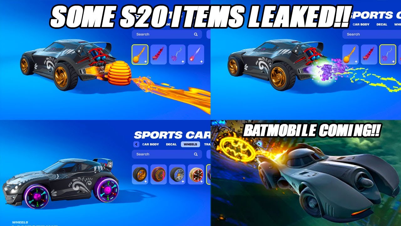 *NEW* Some Season 20 Items Leaked & Batmobile Coming Next Week!! - Rocket League Leak