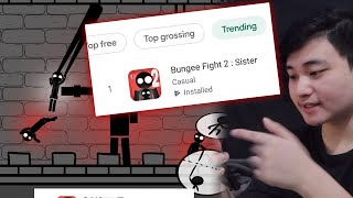 Release my indie game to Playstore and it's trending :')))) - Bungee Fight 2 : sister screenshot 3
