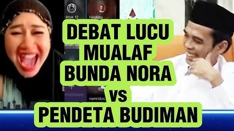 Debat lucu mualaf Bunda Noora vs Pendeta Budiman #uas #mualaf #bundanoora