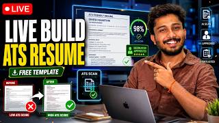 Build an ATS-Friendly Resume LIVE | Resume Review Tips | Fresher & Experienced