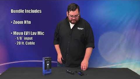 Zoom H1n Recorder Bundle with MOVO Lavalier Microphone