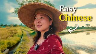 Go for a walk with me in Bali | beginner Mandarin