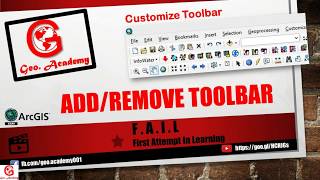Customize Toolbar in GIS | GIS Bangla Tutorial | GIS