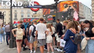 🇬🇧LONDON CITY TOUR | Evening Walk in Central London | London Summer Walk 2023