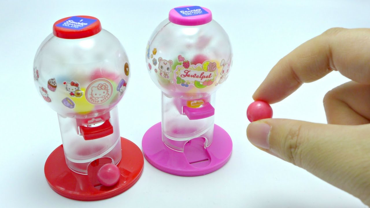 Hello Kitty & Jewelpet Gumball Machine YouTube