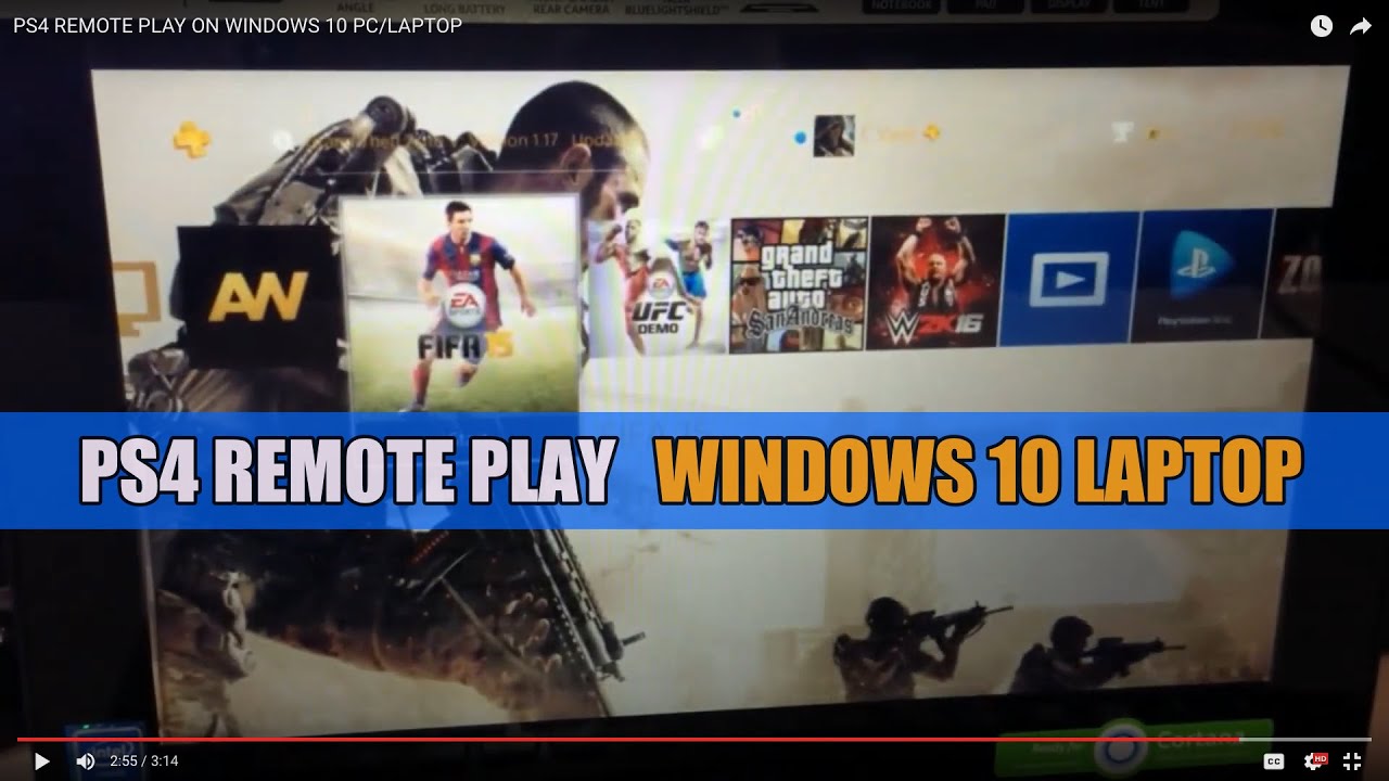 PS4 Remote Play on Windows 10 Laptop - YouTube