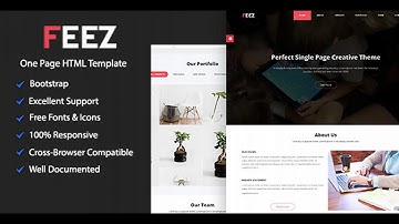 Feez Onepage Creative HTML Template | Themeforest Website Templates and Themes