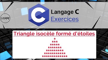 Langage C_Exercices: Triangle Isocèle Des Etoiles - الدارجة المغربية