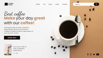 Build a Modern Coffee Website from Scratch | HTML, CSS & JS Tutorial | Responsive & Stylish Design