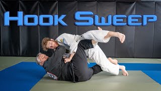 How To Do The Basic Hook Sweep From Closed Guard In BJJ (and stay out of quarter guard)