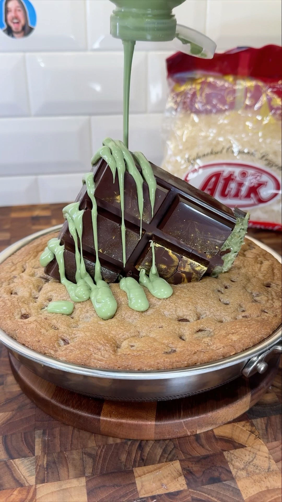 Dubai chocolate cookie pie ? #shorts