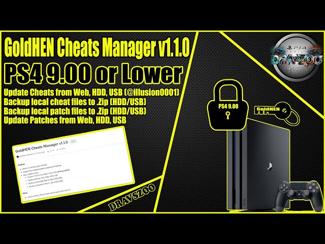 Playstation 4] GoldHen Cheats Manager {beta} – NewsInside