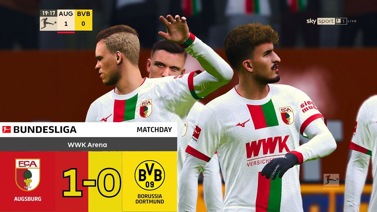 Ao vivo - Augsburg x Borussia Dortmund - Bundesliga 23/24 - Acompanhe todos  os lances