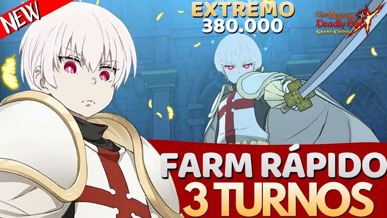 FARM NO MODO+DIFÍCIL!TIMES PARA FARMAR EM 3 TURNOS O BOSS DE EVENTO SHO KUSAKABE (FIRE FORCE) - 7DS