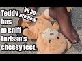 You Won't Believe What This Teddy Endures Under Her Perfect Feet! – VR 180 Preview