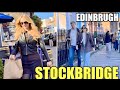 Edinburgh -Scotland | Stockbridge Walking tour | Binaural | 4K | 🏴󠁧󠁢󠁳󠁣󠁴󠁿