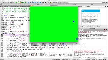 PyGame  教學 MovingBall03