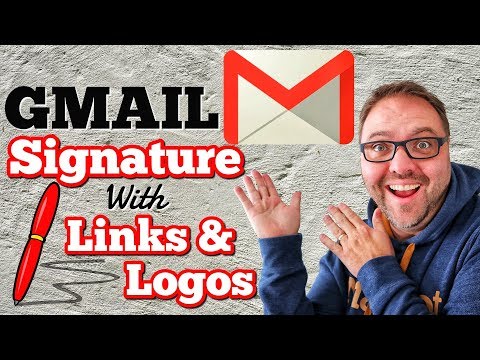 How to Add a GMAIL SIGNATURE with Logos and Website Links