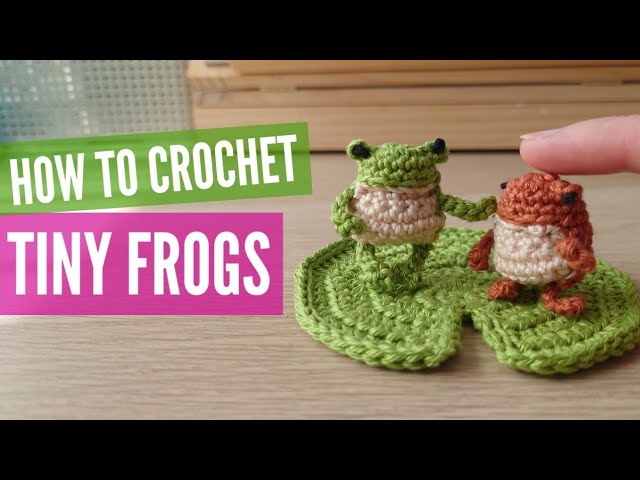 Crochet this cute frog with me! 
