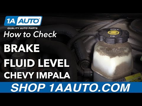 How to Check Brake Fluid 00-05 Chevy Impala