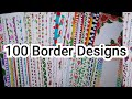 100 Border Designs/Border Designs for Project File/100 Quick and Easy Border Design ideas