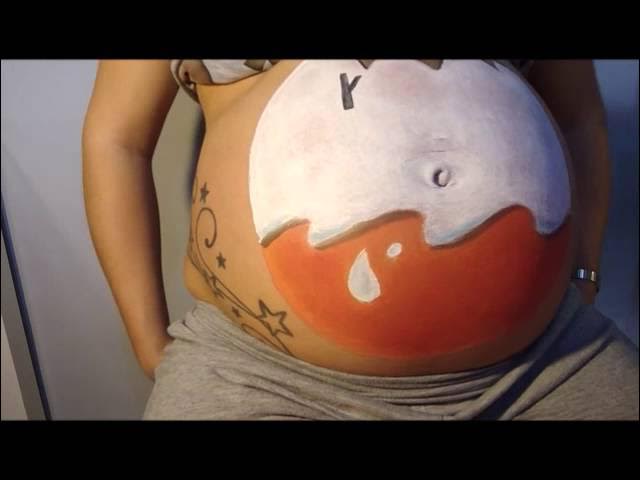 Belly painting con la ecografía de tu bebé. Eco Belly