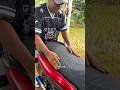 Cover kulit jok motor tinggal pasang