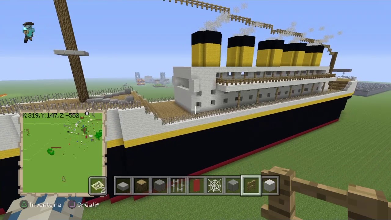 Tuto faire le titanic sur minecraft | part 3 - YouTube