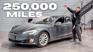 My Friend Bought A $9,000 Tesla Model S Raven w 250,000 Miles