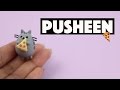 Petit chat pusheen avec pizza fimo