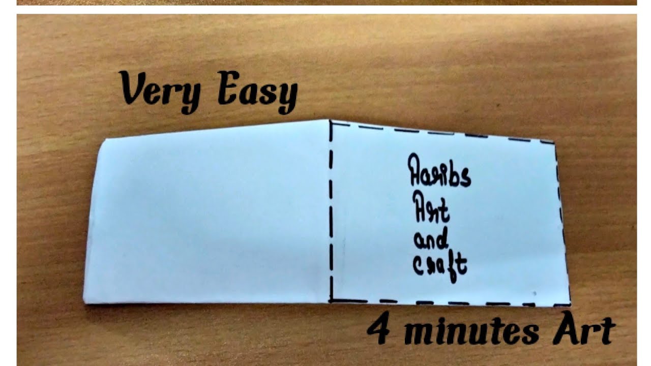 Make Easily Wallet From Paper .. 4minutes Art YouTube