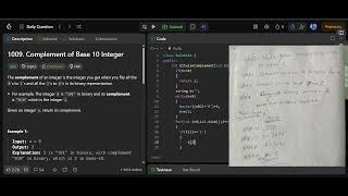 Complement of Base 10 Integer | 1 Detailed Approaches | Leetcode 1009 | vinaykumarswami5817