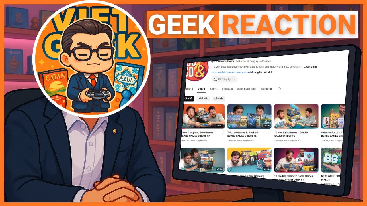 Geek Reaction: cùng xem Board Games Direct từ 