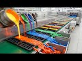 Automated Crayon Manufacturing Process in an Industrial Factory