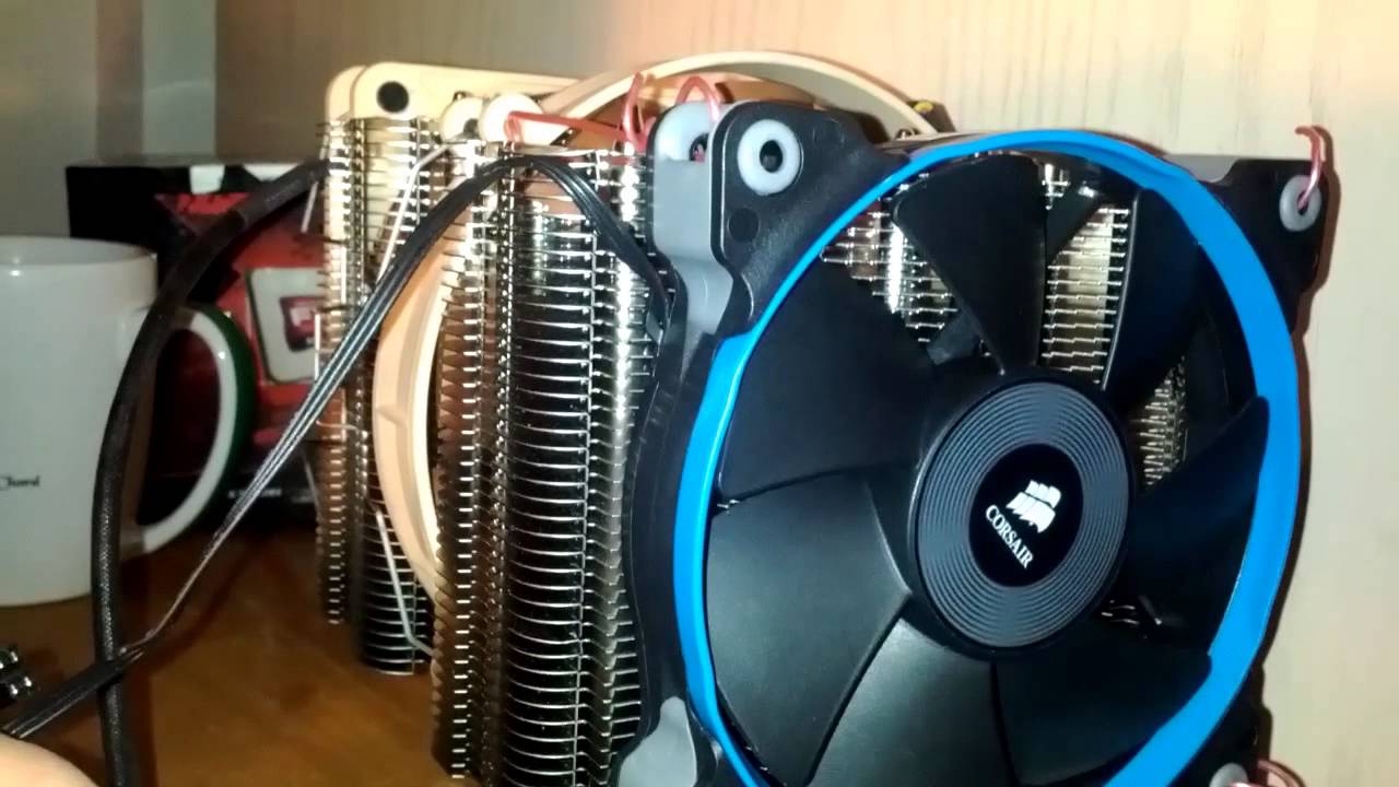 Sp120 On Noctua Nh D14 sound test YouTube