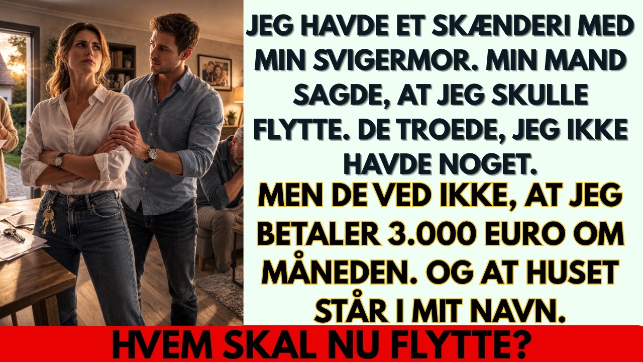 Jeg havde et skænderi med min svigermor, og min mand smed mig ud af huset. Han vidste det ikke...