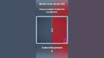 Brain it on level 122 | place an object inside the orange box #shorts #gaming #viral