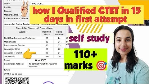 CTET exam qualified in 1st attempt.    #ctet 