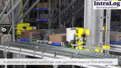 AKL Small Parts Storage AS/RS With Stacker Cranes Shuttles