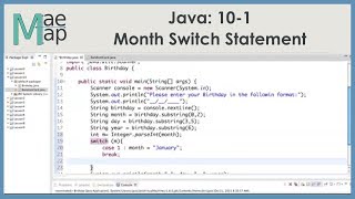 Java: 10-1 Month Switch Example