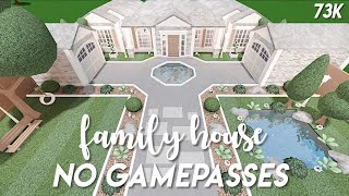 No gamepasses family house - Bloxburg speedbuild