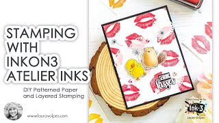 Spotlight on InkOn3 Atelier Inks | Stamping and Layering | Thinking of You Handmade Card