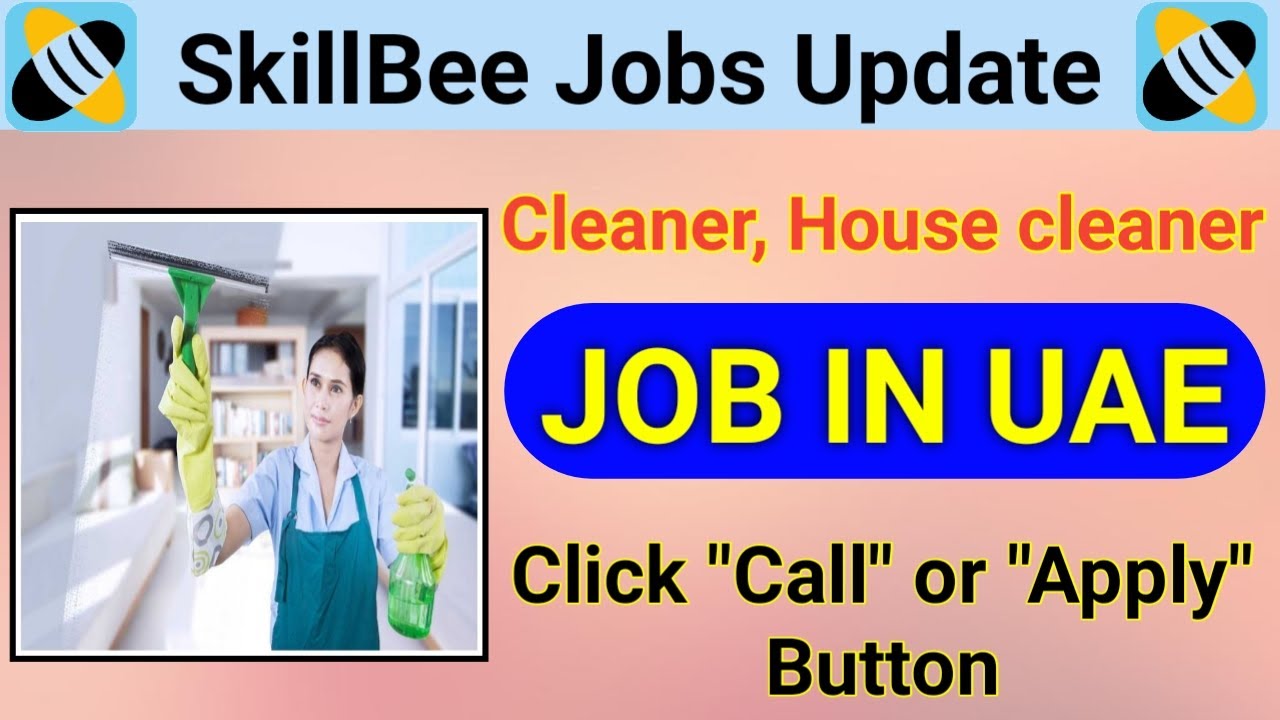 4785 JOB IN UAE Absher Employment & Manpower Supply Need Female Cleaners Filipina YouTube