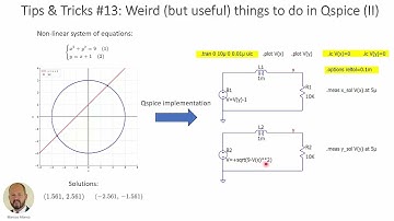 TT #13: Vreemde (maar nuttige) dingen om te doen in Qspice (II)