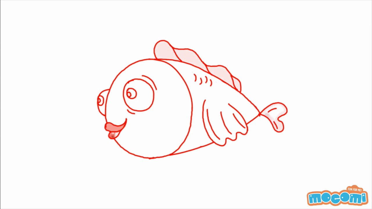 How to draw a Fish - Step By Step Drawing for Kids | Educational Videos