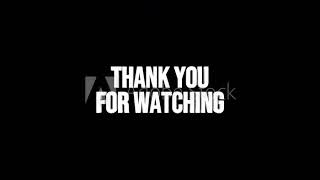 Animation Thank You For Watching Text Blur Effect With Black Isolated Background. 4K Video Looping