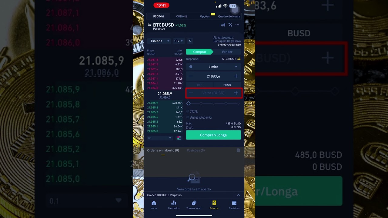 Operando alavancado na Binance #shortsfeed #shortsyoutube #shortvideo #shorts
