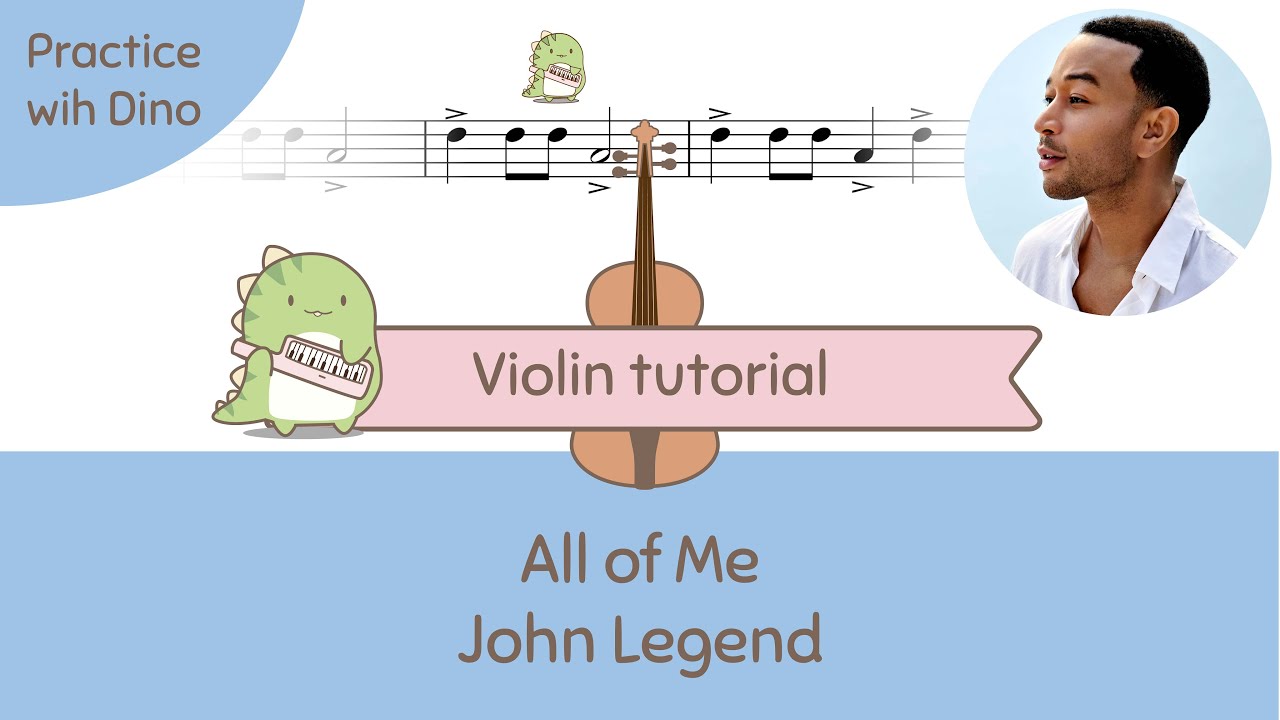 All of Me - John Legend (Violin Tutorial | Play along | Playing partner) All of Me - John Legend (Violin Tutorial | Play along | Playing partner)